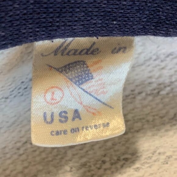 San Francisco Vintage 90s California Stripe Spellout Pullover Sweatshirt Size XL - Picture 7 of 13